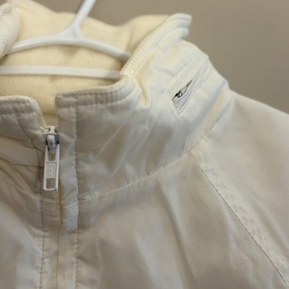 Vintage Coral Bay Ivory Wind Break Jacket w Hidden Hood - Picture 7 of 14